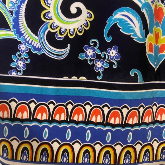 Laundry By Shelli Segal Blue and Orange Dress - Picture 12 of 12